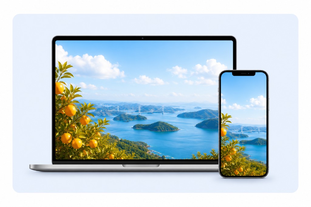 PC・スマホのWebサイト制作イメージ