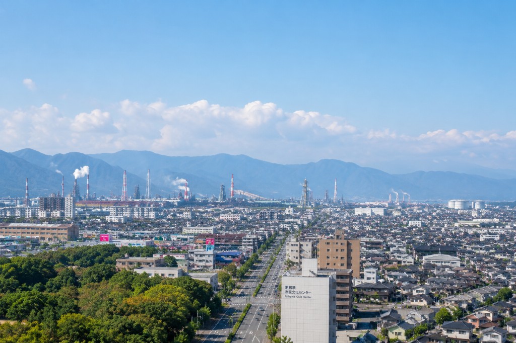 新居浜の街並み